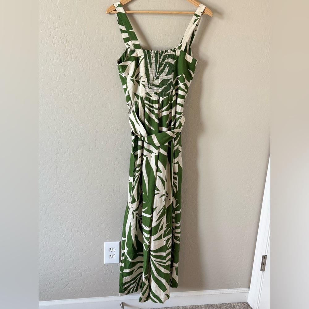 Adrianna Papell Wide Leg Palm Print Jumpsuit with Removable Belt - - Picture 6 of 9